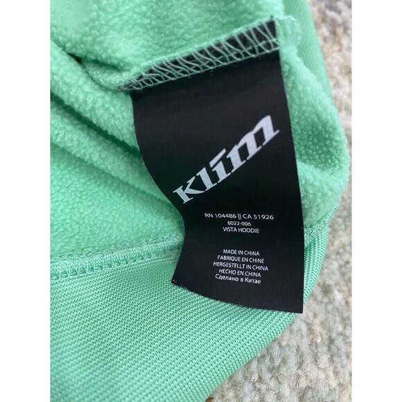 Klim Technical Riding Sz 2XL Moto Biker Dual Sport Logo Green Hoodie Sweatshirt - Picture 6 of 8